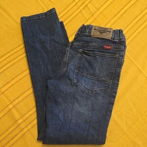 Wrangler Boys Dark Blue Slim Straight Jeans